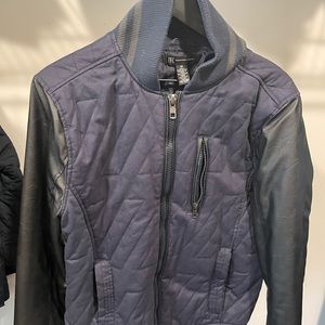 INC Varsity Pleather Jacket